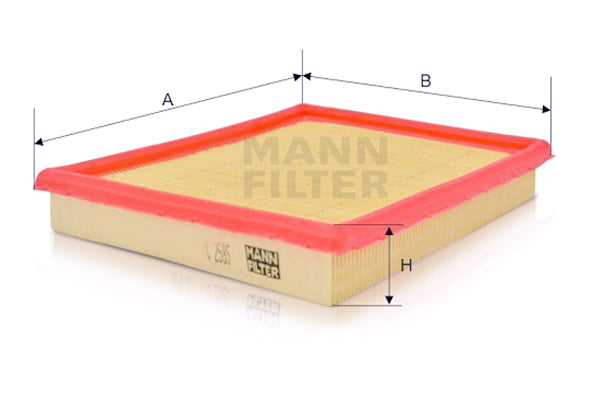 Filtro de aire acondicionado cabina MANN-FILTER C 2585