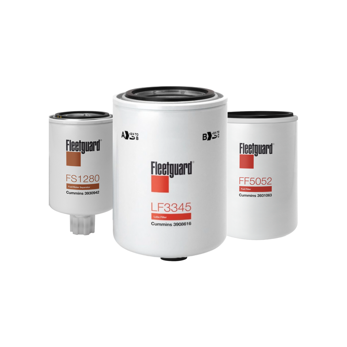 4BT Kit de Filtros Mantención para motor Fleetguard Cummins